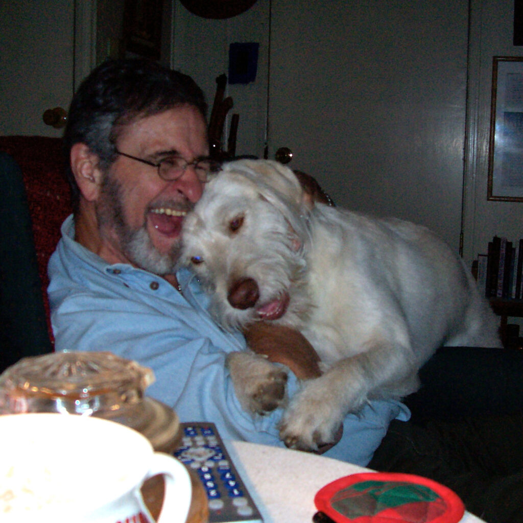 Ron and Dude snuggle